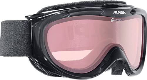 ALPINA Skibrille Freespirit, schwarz transparent qlh (black transparent qlh), One size, A7008-031, von ALPINA