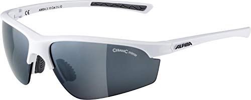 ALPINA Unisex - Erwachsene, TRI-EFFECT 2.0 Sportbrille, white gloss, One size von Alpina