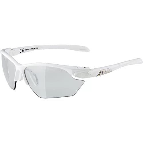 ALPINA Unisex - Erwachsene, TWIST FIVE S HR V Sportbrille, white gloss, One Size von Alpina