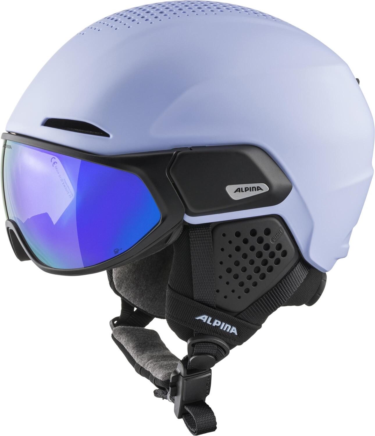 Alpina Alto Q-Lite Visier Skihelm (51-55 cm, 55 lilac/black matt) von Alpina