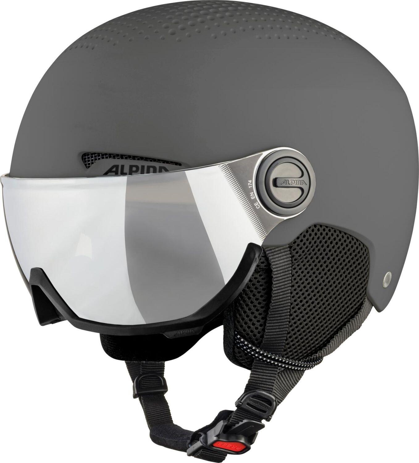 Alpina Arber Visier Skihelm (54-58 cm, 31 grey matt) von Alpina