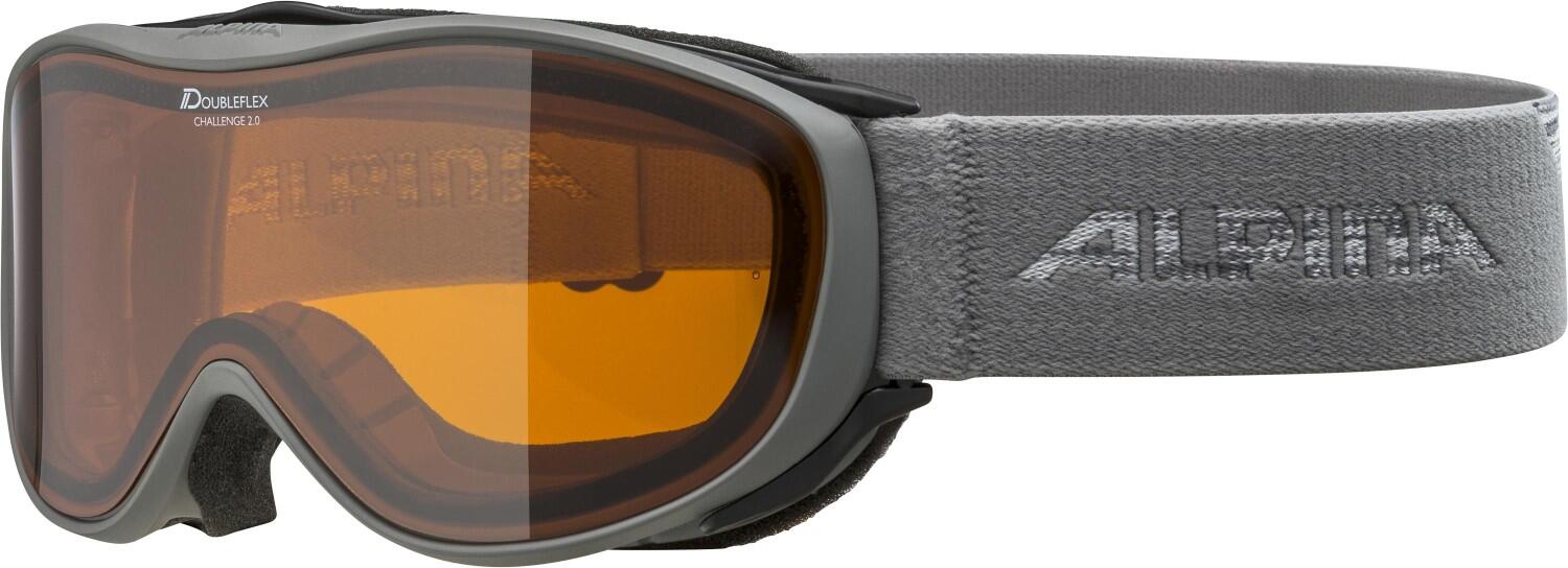 Alpina Brillenträgerskibrille Challenge 2.0 (Farbe: 121 grey, Scheibe: DOUBLEFLEX Hicon (S2)) von Alpina