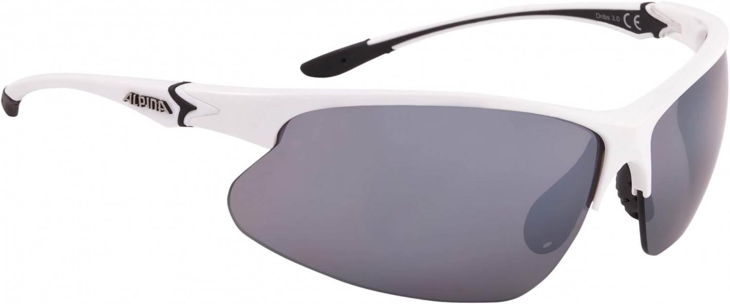 Alpina Dribs 3.0 Sportbrille (310 white/black, Scheibe: black mirror (S3)) von Alpina