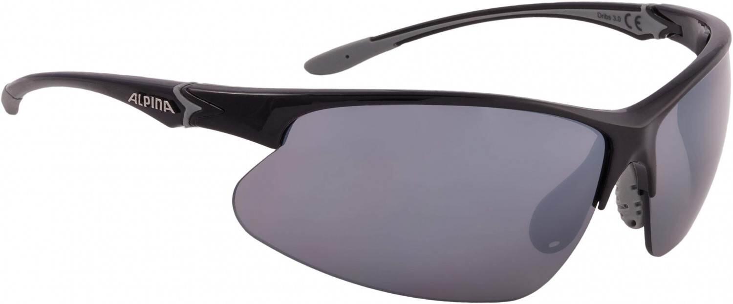 Alpina Dribs 3.0 Sportbrille (331 black/grey, Scheibe: black mirror (S3)) von Alpina