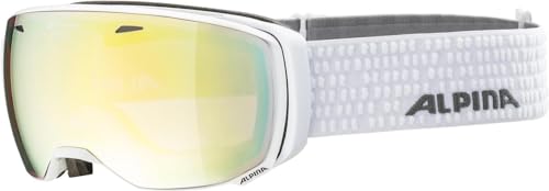 ALPINA Unisex - Erwachsene, ESTETICA Q Skibrille, white, One Size von Alpina
