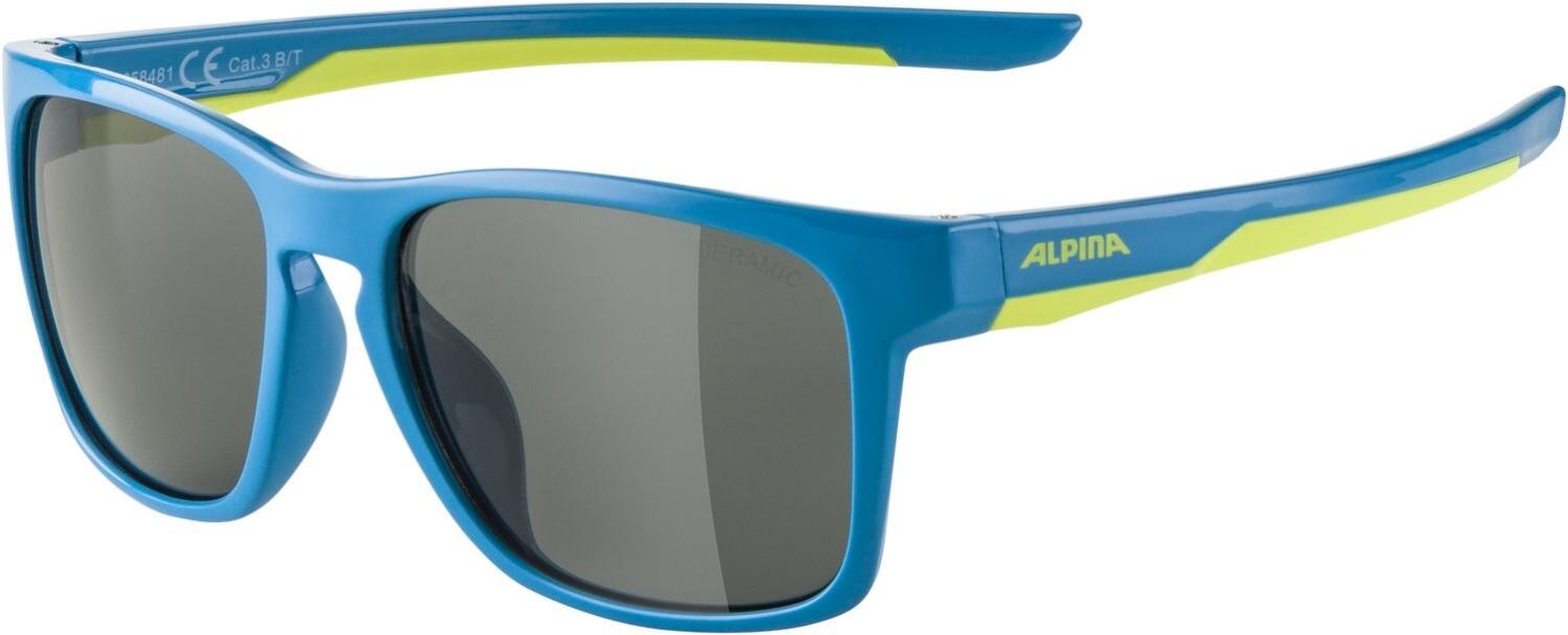 Alpina Flexxy Cool Kids I Sonnenbrille (481 blue/lime, Ceramic, Scheibe: black (S3)) von Alpina