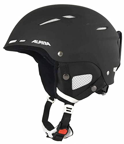 Alpina Sports Unisex – Erwachsene Biom Skihelm, Black matt, 50-54 von ALPINA