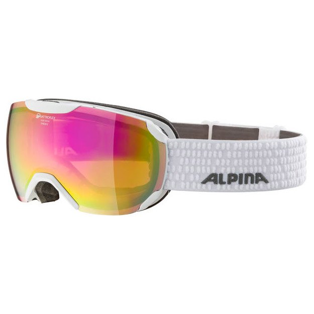 Alpina Snow Pheos S Qhm Ski Goggles Weiß Ruby Red / Orange QMM Pink Sph/CAT2 von Alpina Snow
