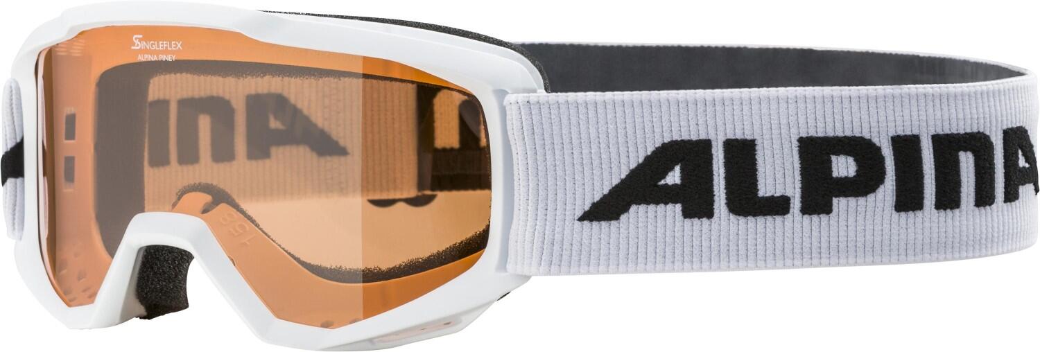 Alpina Piney SH Skibrille (Farbe: 411 white, Scheibe: SINGLEFLEX (S2)) von Alpina