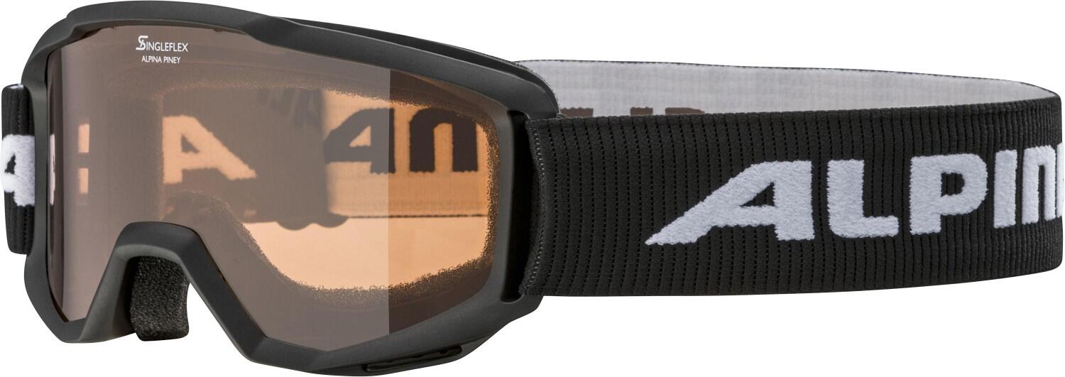 Alpina Piney SH Skibrille (431 black matt, Scheibe: SINGLEFLEX (S2)) von Alpina