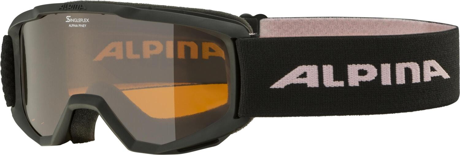 Alpina Piney SH Skibrille (432 black/rose matt, Scheibe: orange (S2)) von Alpina