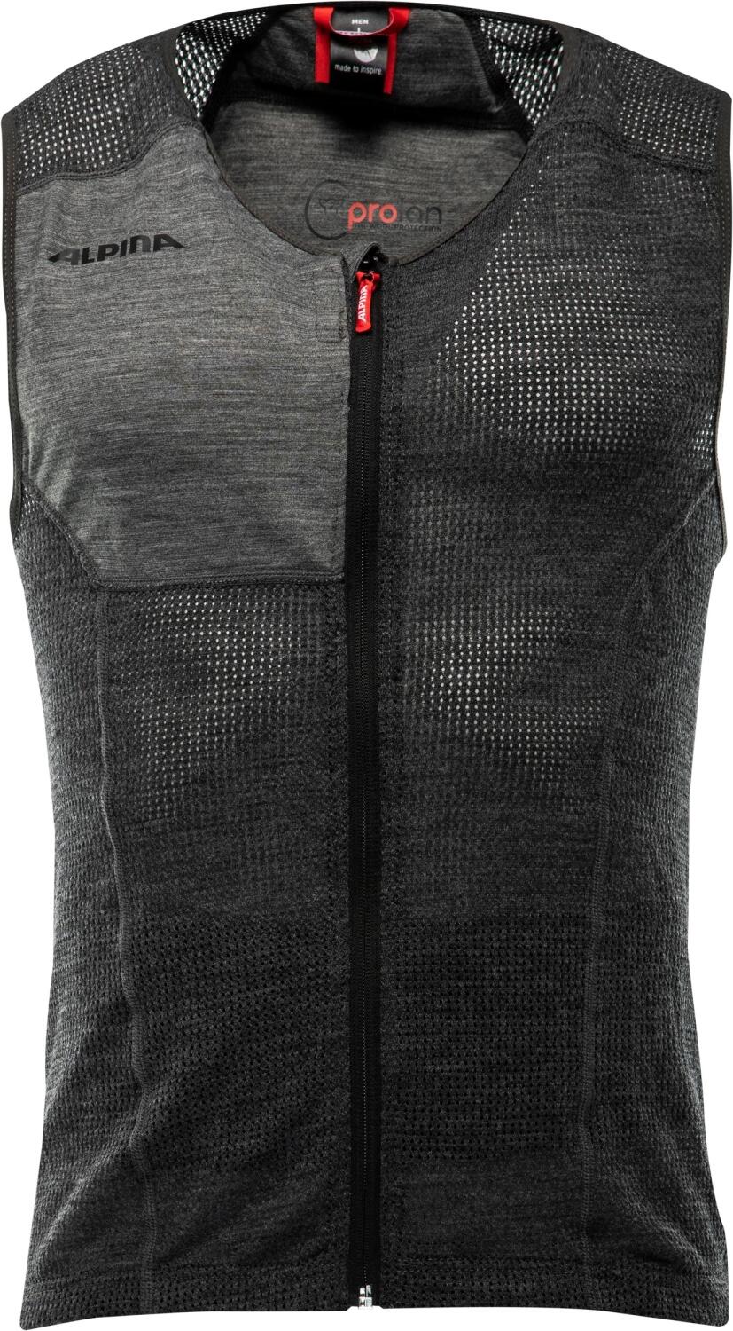 Alpina Prolan Men Vest Protektor Weste (L = Körpergröße ca. 180-185 cm, 31 dark grey) von Alpina