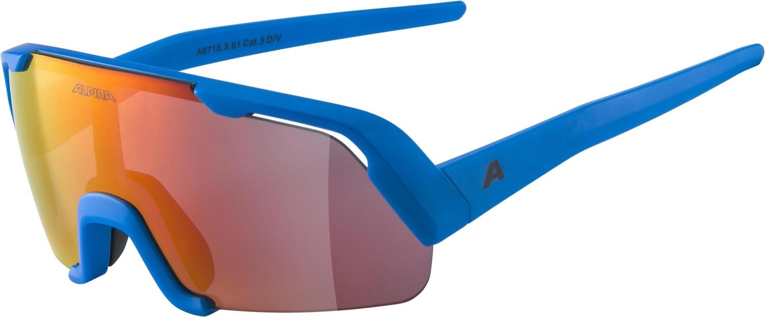 Alpina Rocket Youth Sportbrille (381 blue matt, Ceramic, Scheibe: blue mirror (S3)) von Alpina