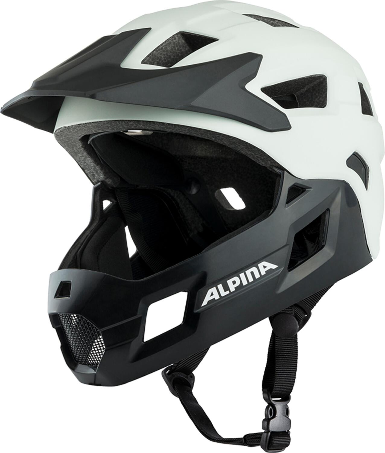 Alpina Rupi Fullface-Helm Kids (50-55 cm, 10 off white matt) von Alpina