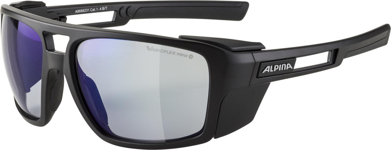 Alpina Skywalsh VLM+ Sportbrille (231 black matt, Varioflex, Scheibe: blue mirror (S1-4)) von Alpina
