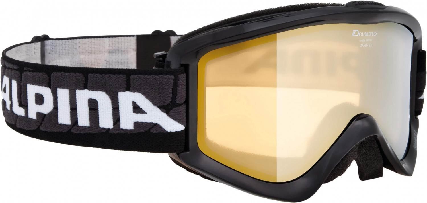 Alpina Smash 2.0 Multi Mirror Skibrille (831 schwarz, Scheibe: MULTIMIROR, gold) von Alpina