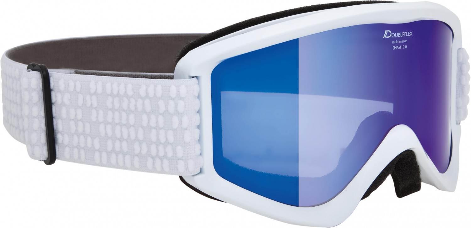 Alpina Smash 2.0 Multimirror Skibrille (812 weiß, Scheibe: MIRROR blue (S3)) von Alpina