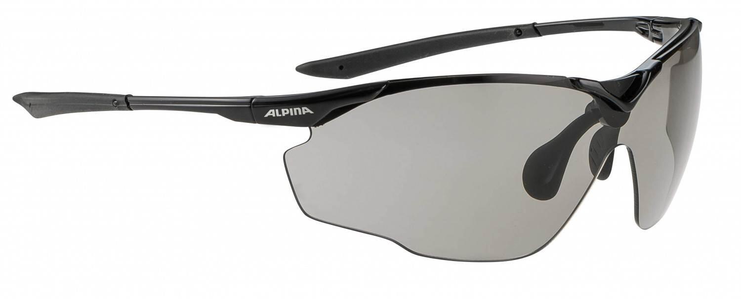 Alpina Splinter Shield VL Sportbrille (135 black, Scheibe: Varioflex black (S2-3)) von Alpina