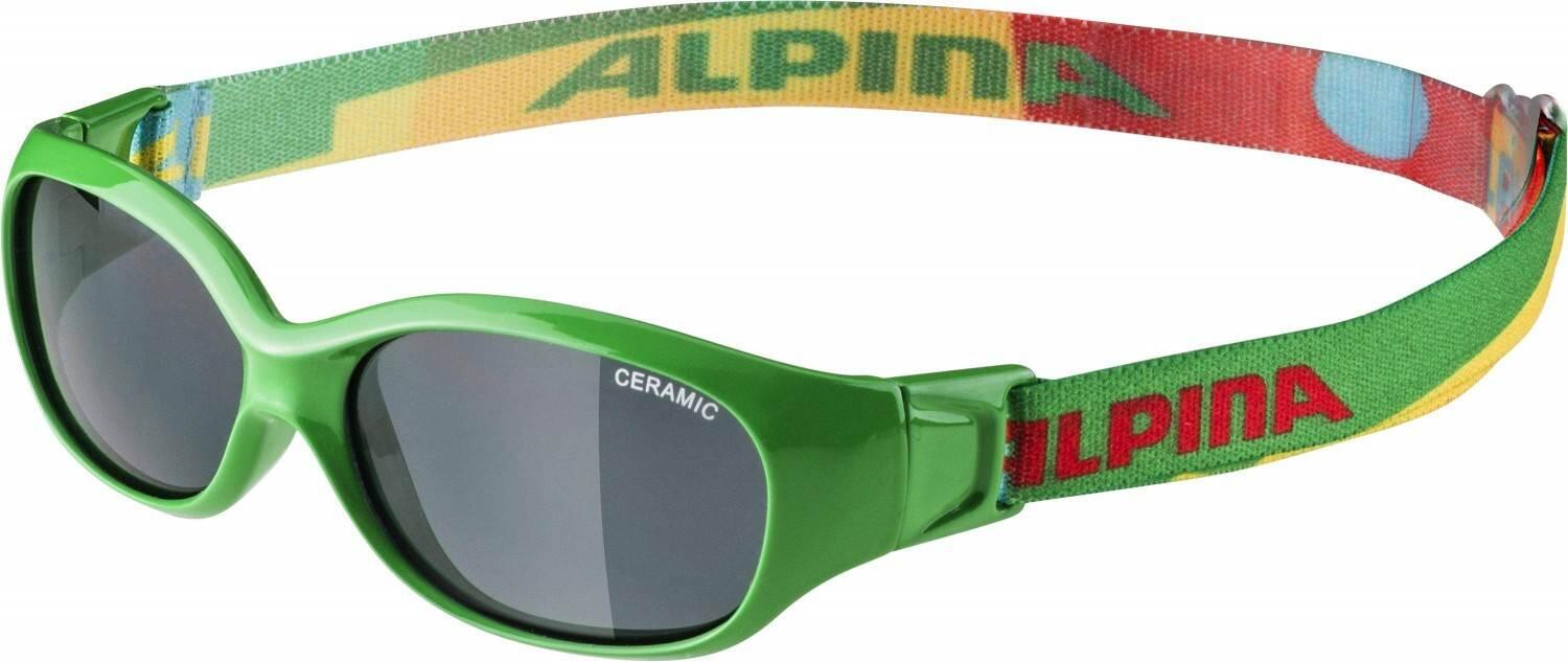 Alpina Sports Flexxy Kids Sonnenbrille (475 green/puzzle, Ceramic, Scheibe: black (S3)) von Alpina