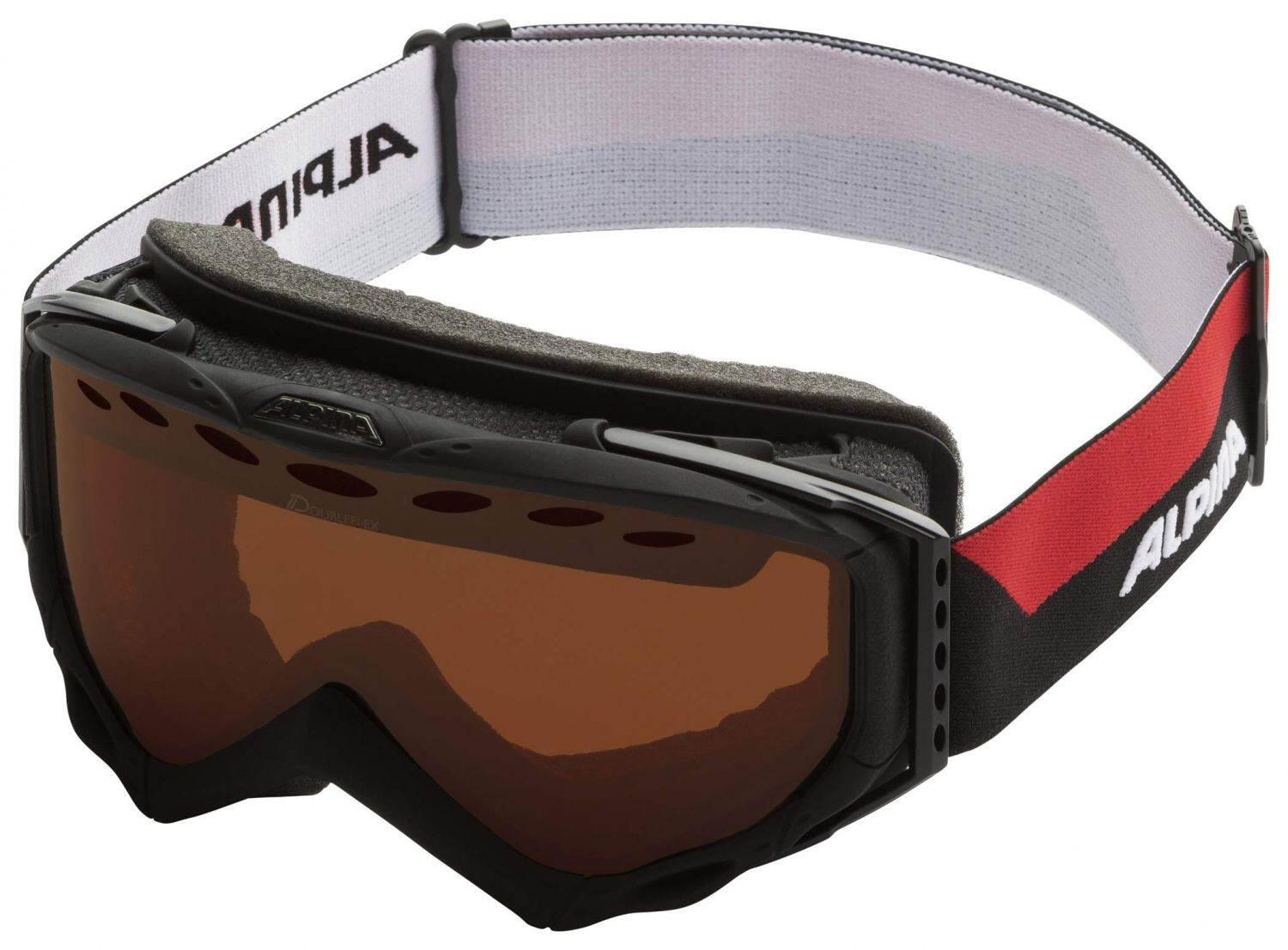 Alpina Turbo HM Skibrille (835 black matt, Scheibe: Spiegel orange) von Alpina