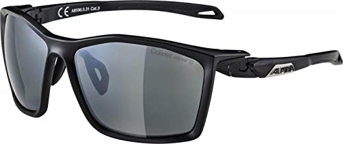 ALPINA TWIST FIVE - Wasserabweisende und Beschlagfreie Sport- & Fahrradbrille Mit 100% UV-Schutz Für Erwachsene, black matt, One Size von ALPINA