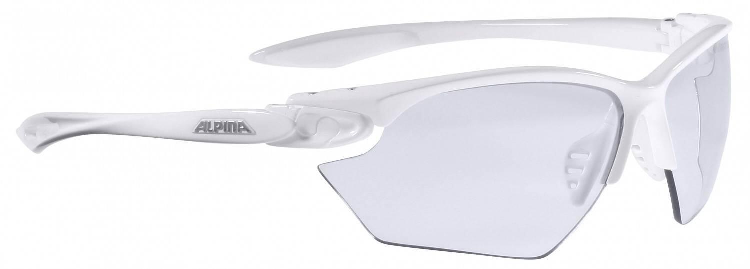 Alpina Twist Four S Varioflex+ Sportbrille (111 white, Scheibe: Varioflex black) von Alpina