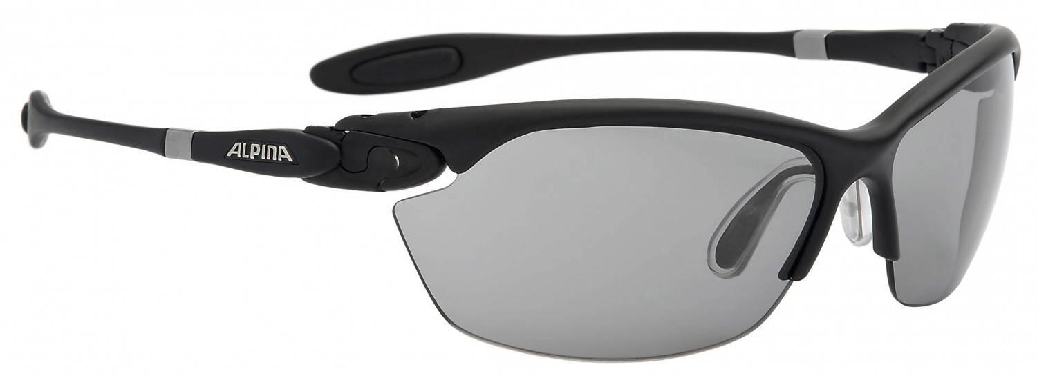 Alpina Twist Three 2.0 Varioflex Sportbrille (Farbe: 133 black matt, Scheibe: Varioflex black) von Alpina