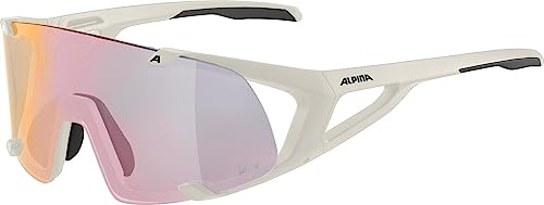 ALPINA HAWKEYE S QV - Selbsttönende, Bruchfeste & Beschlagfreie Sport- & Fahrradbrille Mit 100% UV-Schutz Für Erwachsene, cool-grey matt, One Size von ALPINA