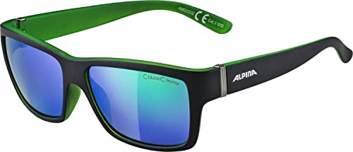 ALPINA KACEY - Verspiegelte und Bruchsichere Sonnenbrille Mit 100% UV-Schutz Für Erwachsene, all black matt, One Size von ALPINA
