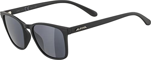 ALPINA YEFE - Verspiegelte und Bruchsichere Sonnenbrille Mit 100% UV-Schutz Für Erwachsene, all black matt, One Size von ALPINA