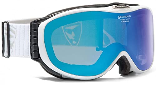 ALPINA CHALLENGE 2.0 Q - Verspiegelte, Kontrastverstärkende & Polarisierte OTG Skibrille Mit 100% UV-Schutz Für Erwachsene, white, One Size von ALPINA
