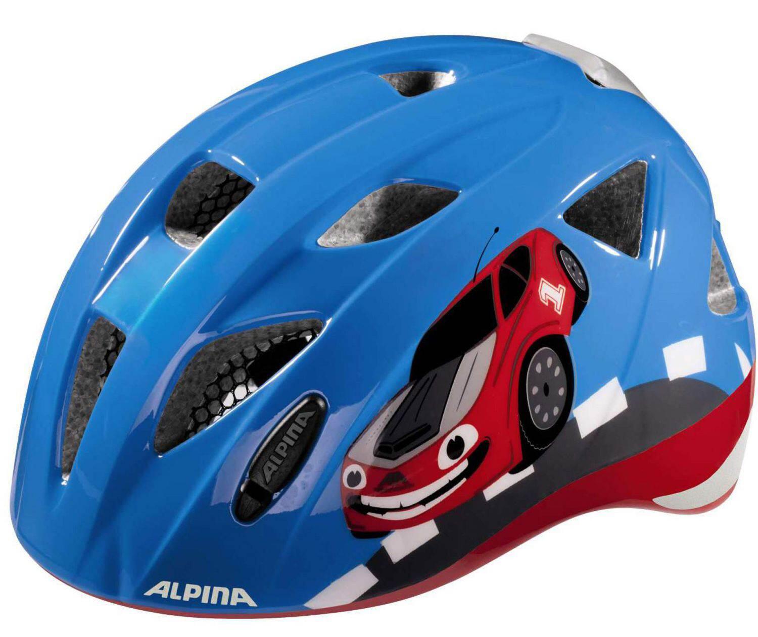 Alpina Ximo Flash Kinderfahrradhelm (49-54 cm, 80 red car) von Alpina