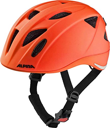 ALPINA XIMO L.E. - Leichter, Sicherer & Bruchfester Fahrradhelm Mit Optionalen LED-Licht Für Kinder, red matt, 47-51 cm von ALPINA