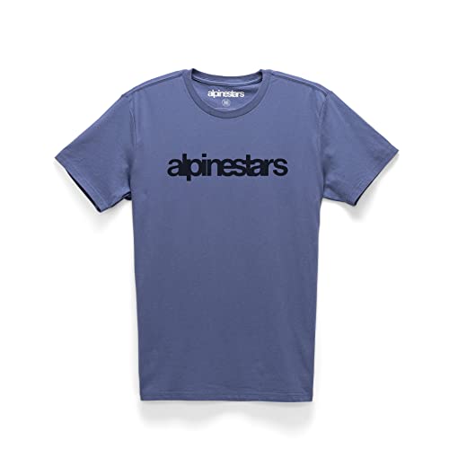 Alpinestars, Heritage Word Premium, T-Shirt, Blau, M, Mann von Alpinestars