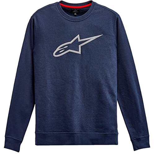 Alpinestars Ageless Crew Sweatshirt, Größe L, Marineblau/Grau von Alpinestars