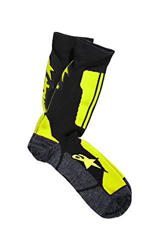 Alpinestars Crew-Socken, schwarz, säuregelb, Größe S (US) von Alpinestars