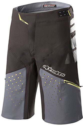 Alpinestars Drop Pro Shorts, Schwarz/Stahlgrau, Größe 34 von Alpinestars