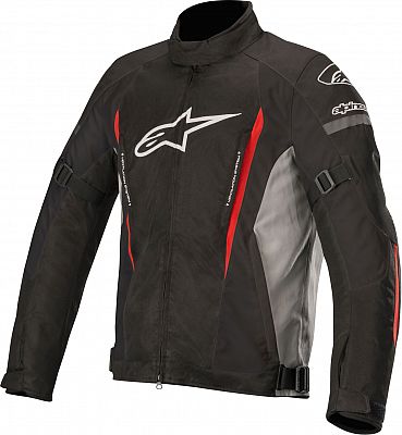 Alpinestars Gunner V2, Textiljacke wasserdicht - Schwarz/Grau/Rot - 3XL von Alpinestars