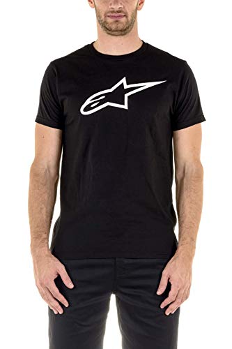 Alpinestars – Kurzarm-T-Shirt für Herren mit Rundhalsausschnitt, Farbe Weiß (Schwarz/Weiß), Größe X-Large von Alpinestars