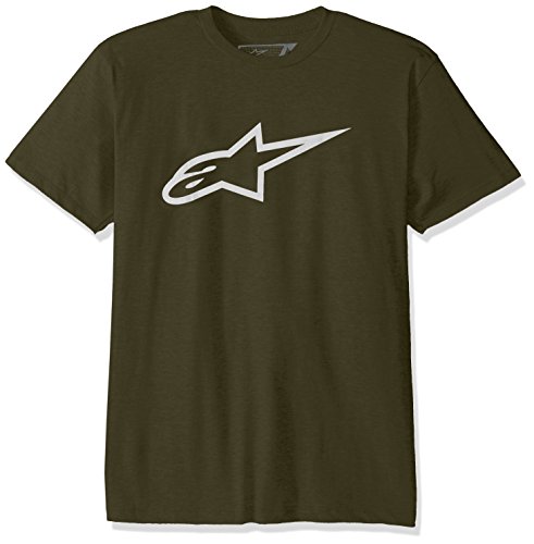 Alpinestars Herren T-Shirt Ageless Men's Logo T-Shirt Modern Fit Short Sleeve, grün, L, 1032-72030 von Alpinestars