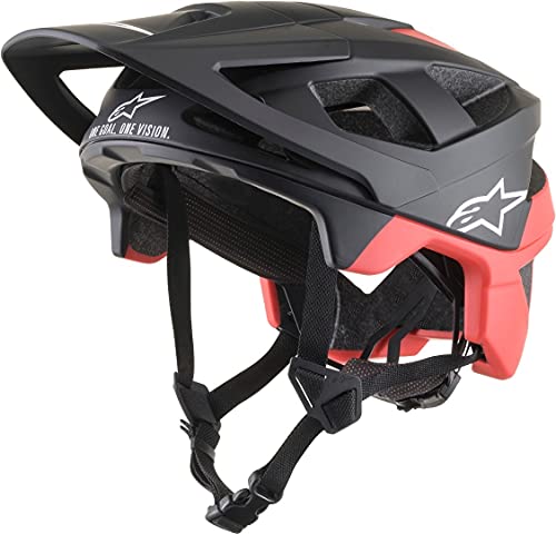 Alpinestars Herren Vector Pro Helmet-Atom Black Red Matt Motorrad Helm, Weiß, S (55/56) von Alpinestars