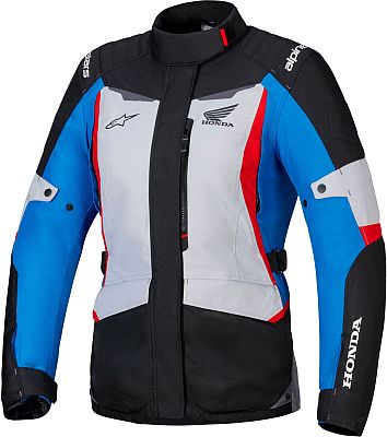Alpinestars Honda Stella ST-1, Textiljacke wasserdicht Damen - Hellgrau/Schwarz/Blau/Rot - XL von Alpinestars