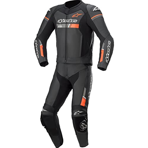 Alpinestars Lederkombi mit Protektoren Motorradkombi 2 Teiler GP Force Chaser Lederkombi 2-TLG. schwarz/rot 48, Herren, Sportler, Sommer von Alpinestars