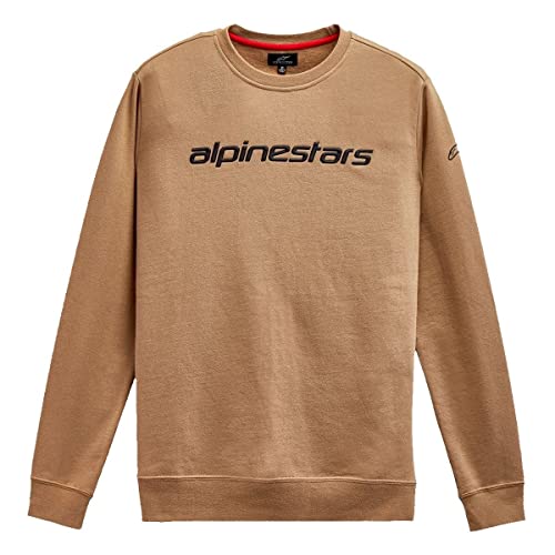 Alpinestars Linear Crew Sweatshirt, Sandfarben/Schwarz, XXL von Alpinestars