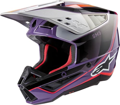 Alpinestars Motocross-Helm S-M5 Violett Gr. S von Alpinestars