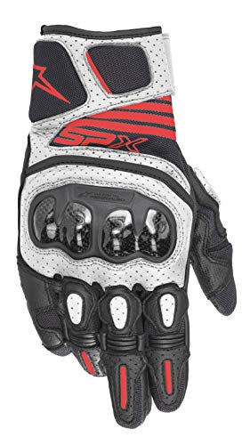 Alpinestars Motorradhandschuhe Sp X Air Carbon V2 Glove Black White Red Neon Schwarz/Weiß/Rot, M von Alpinestars