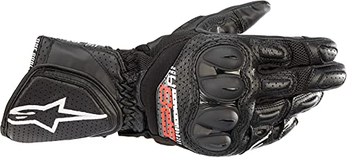 Alpinestars Motorradhandschuhe kurz Motorrad Handschuh SP-8 V3 AIR Sporthandschuh schwarz S, Unisex, Sportler, Ganzjährig, Leder von Alpinestars