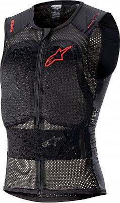 Alpinestars Nucleon Flex Pro, Protektorenweste Level-2 - Grau/Rot/Schwarz - XS von Alpinestars