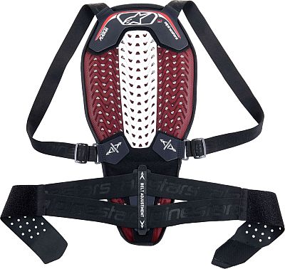 Alpinestars Nucleon Plasma, Rückenprotektor Level-2 - Schwarz/Weiß/Rot - M von Alpinestars