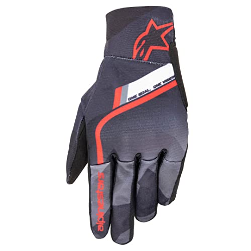 Alpinestars Reef Motorrad Handschuhe (Black/Gray/Red,2XL) von Alpinestars